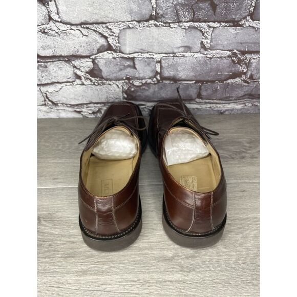 PRINCIPE Brown Leather Square Toe XL Light Oxfords Lace Shoes Men Sz 10D US/43EU main image 11